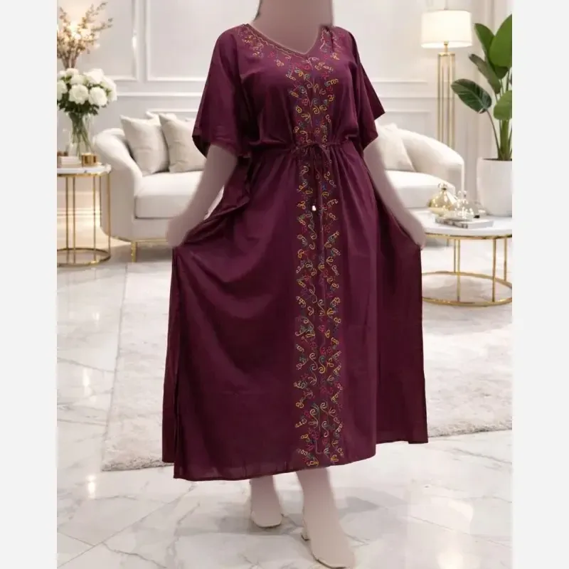 ساحلی پانچ گلدوزی هندی ریون نخ فری سایز
