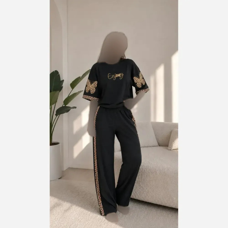 ست راحتی زنانه جنس دورس دونخ فری سایز مناسب سایز 38 تا 44 سه طرح جذاب