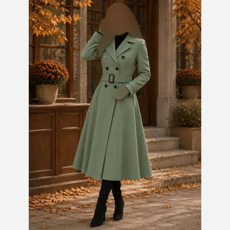 پالتو سوییت زنانه مدل پرستو جنس سوییت غواصی فری سایز