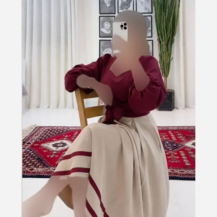 پیراهن مازراتی زنانه مدل رویا فری سایز کمربنددار رنگی