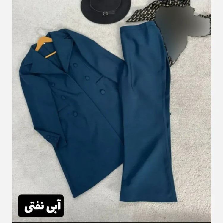مانتو شلوار زنانه مازراتی آسمان در رنگ بندی متنوع و سایزبندی 38 تا 46