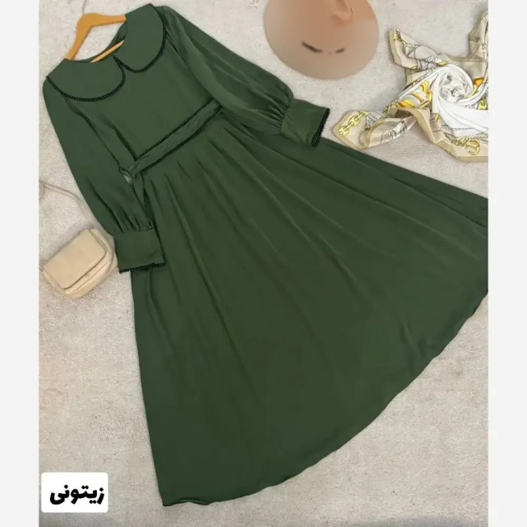 پیراهن بلند الیزه خرجکار مروارید فری سایز رنگی
