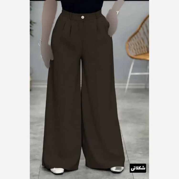 شلوار ریزشی بزایاق زنانه در رنگ و سایز متنوع قد 110