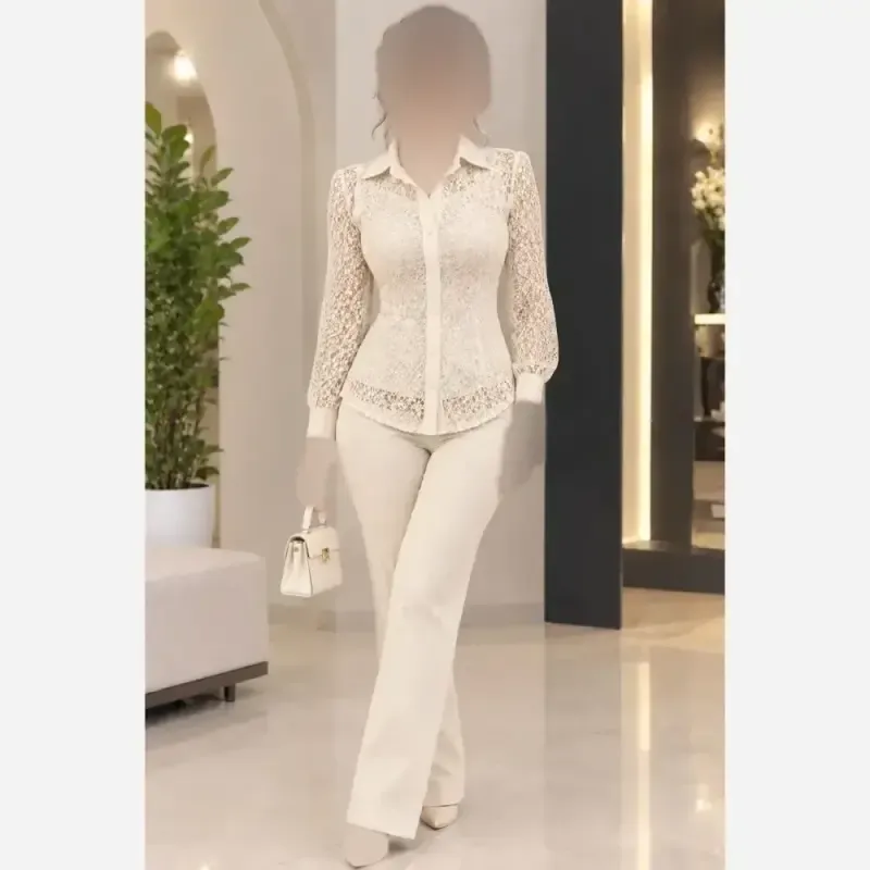 شومیز گیپور با پارچه ترک و خرج کار جولیا